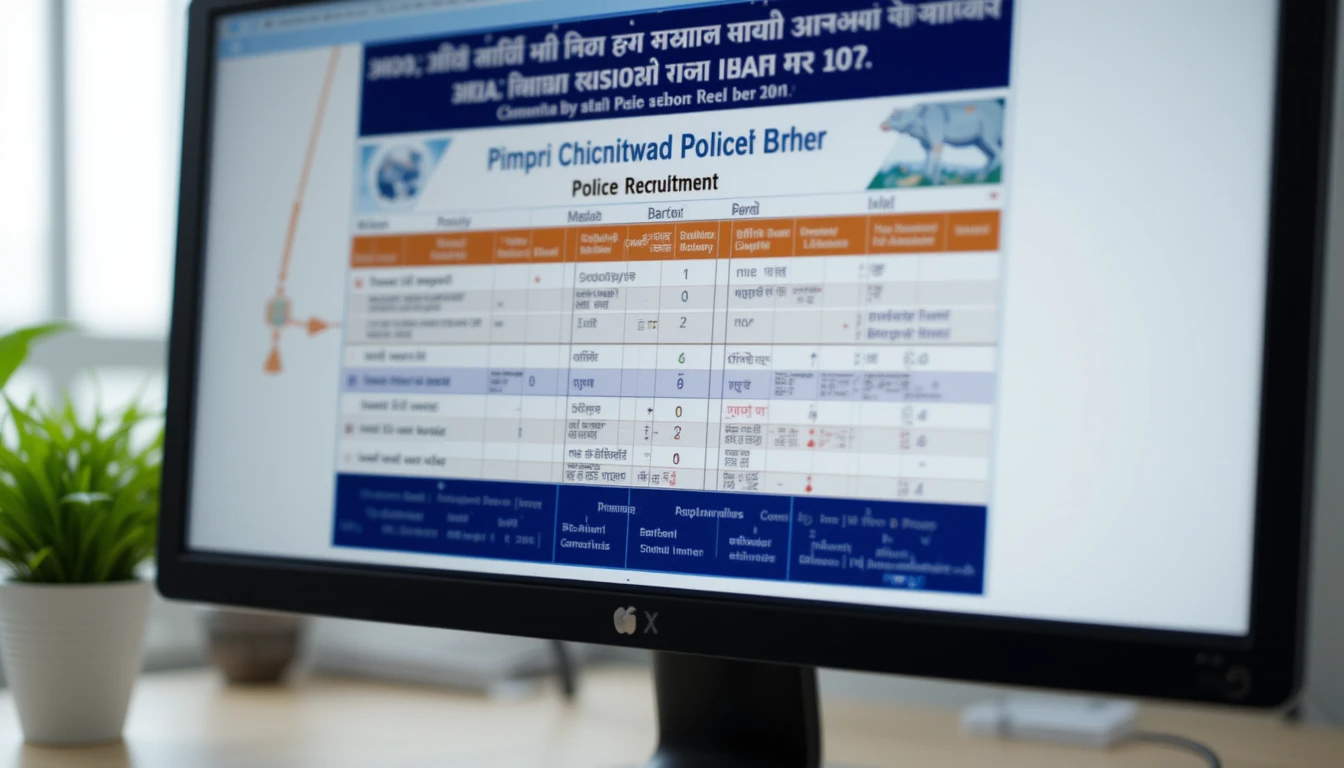 pimpri chinchwad police bharti 2019 vacancy chart